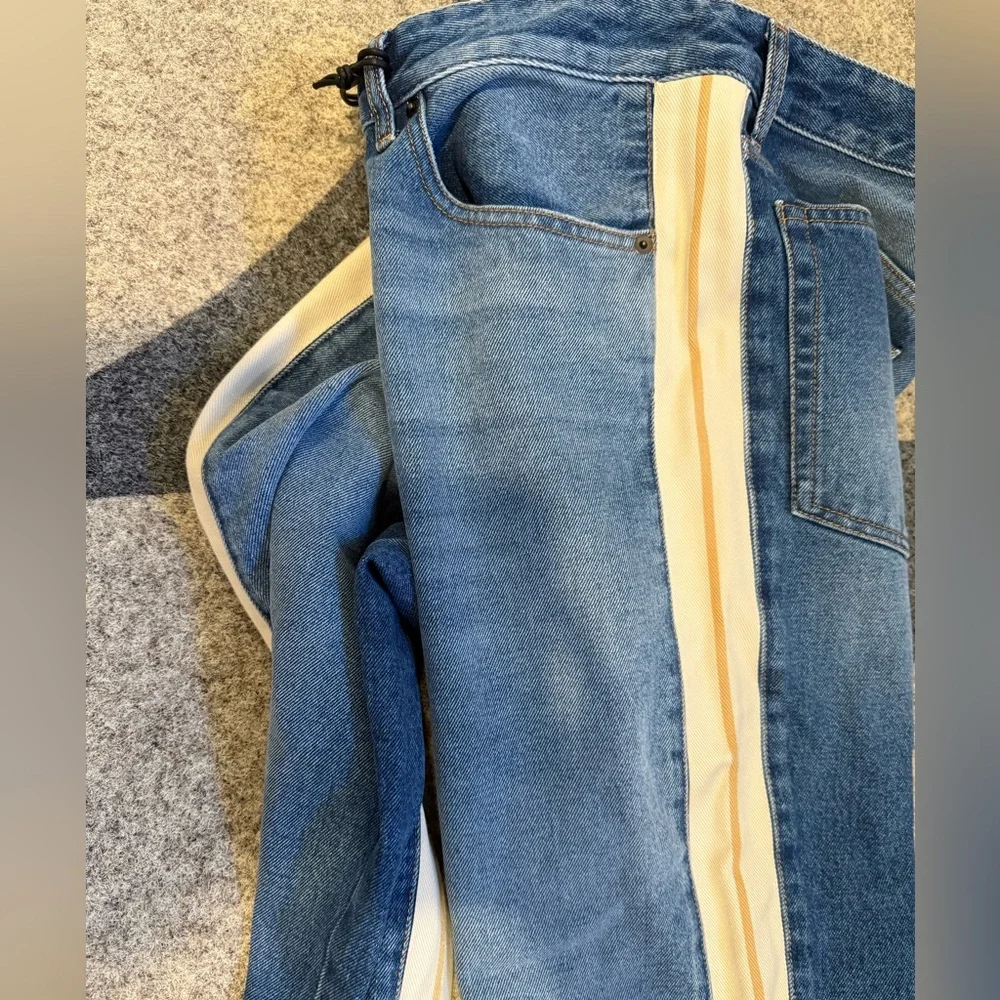 Palm Angels Jeans with Side Stripe, Mens NEW - Picture 2 of 9